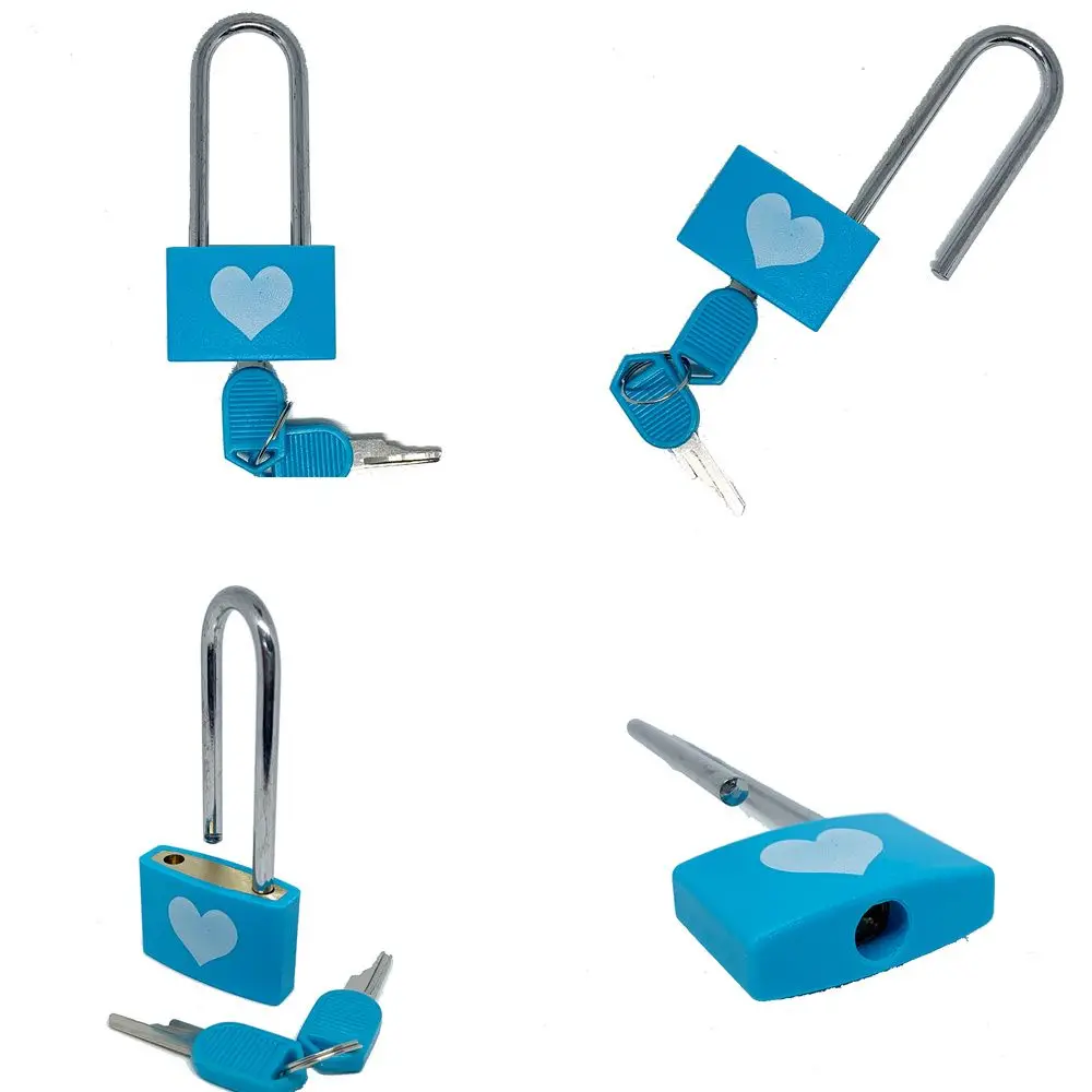 Locker Copper Anti-theft Long Handle Couple Lock Padlock Valentine's Day Love Lock