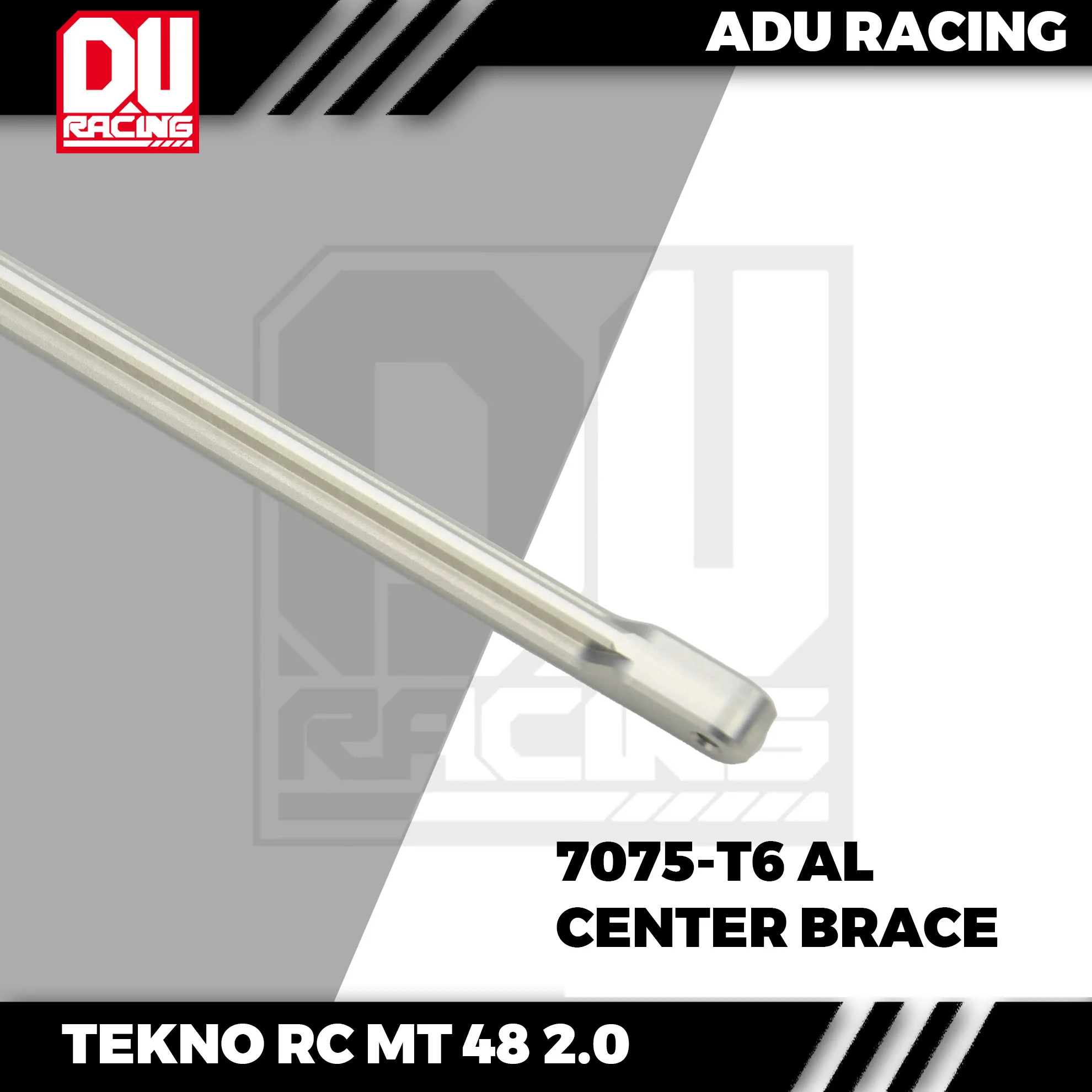 ADU Racing CENTER CHASSIS CENTER BRACE CNC 7075-T6 ALUMINUM FOR TEKNO RC MT48 2.0 TKR9688