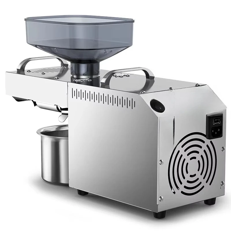 Commercial automatic small oil press, cold-pressed peanut press 3-6 kg/h capacity