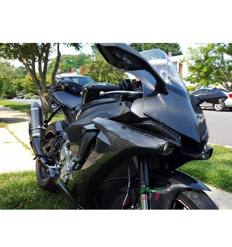 

For YAMAHA YZF R1 R1M 2015-2025 Carbon Fiber Motorcycle Fairing Kits Front Frame Covers Protection Guard Swingarm Guard Side Pan