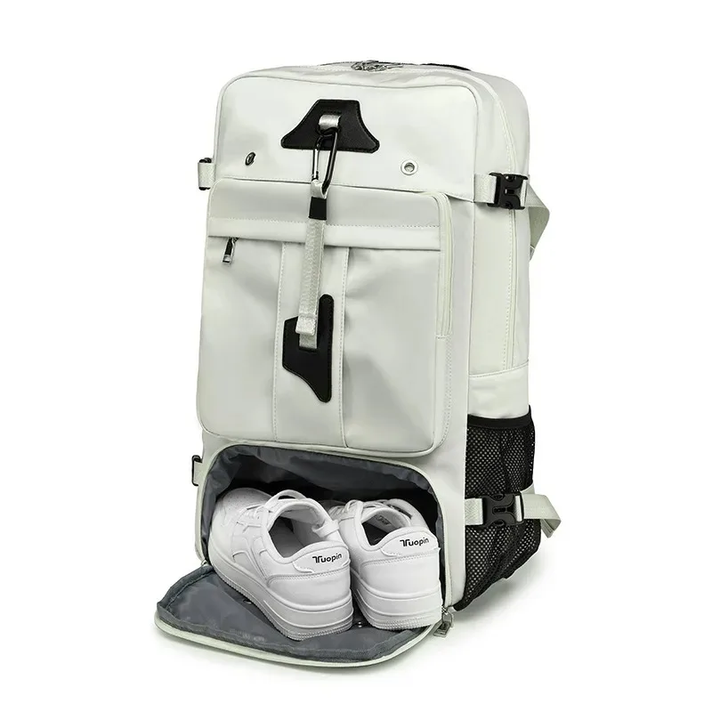 Sac de voyage de grande capacité 55L pour hommes, valise pour ordinateur portable de 17.3 pouces, sac à dos multifonction étanche, sacs de Camping en plein air