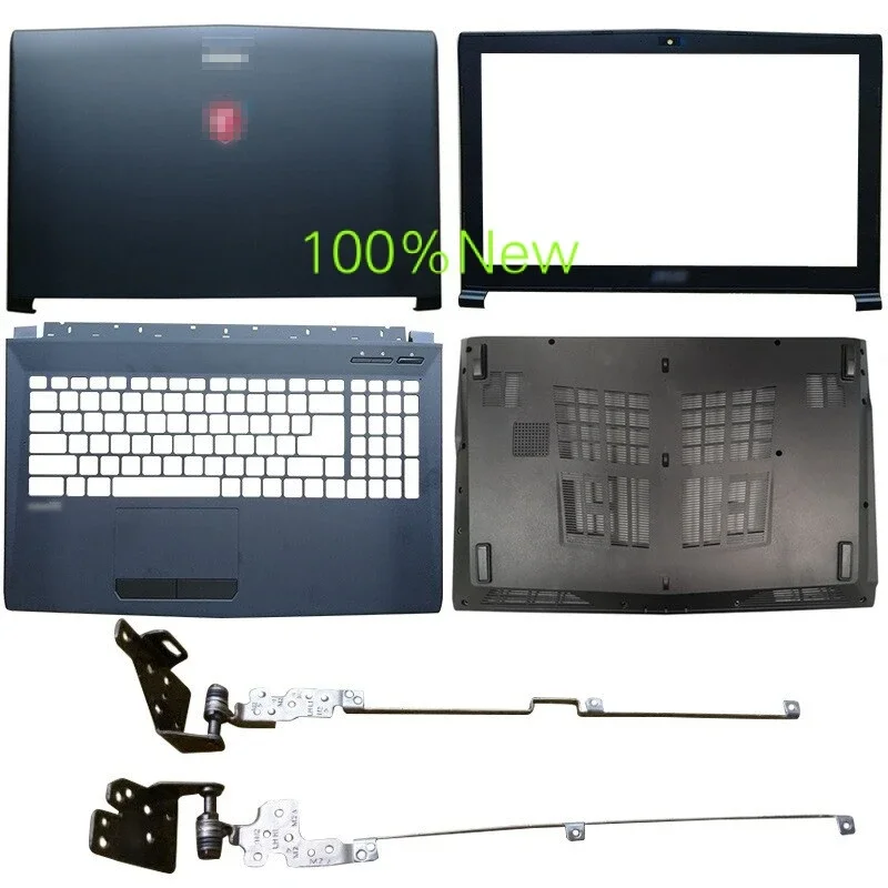 New for MSI GP62 GL62 MS-16J5 MS16J3 LCD Back Cover Bezel Palmrest Bottom Hinges 3076J3A644TF, 3076J4D231Y311