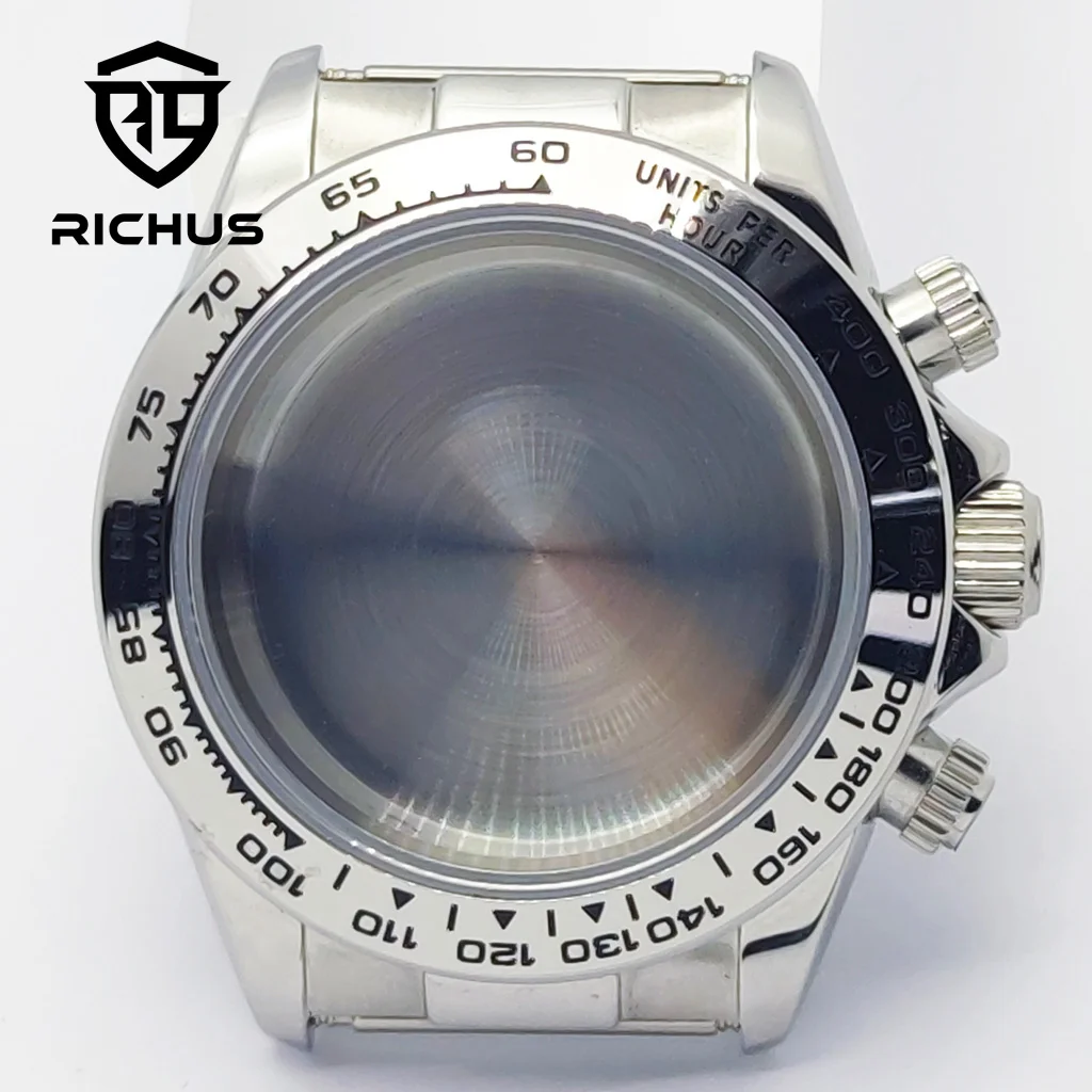 

Корпус для часов RICHUS VK63, 39 мм, минеральное стекло, серебристый корпус, подходит для кварцевого механизма VK63, аксессуары для часов