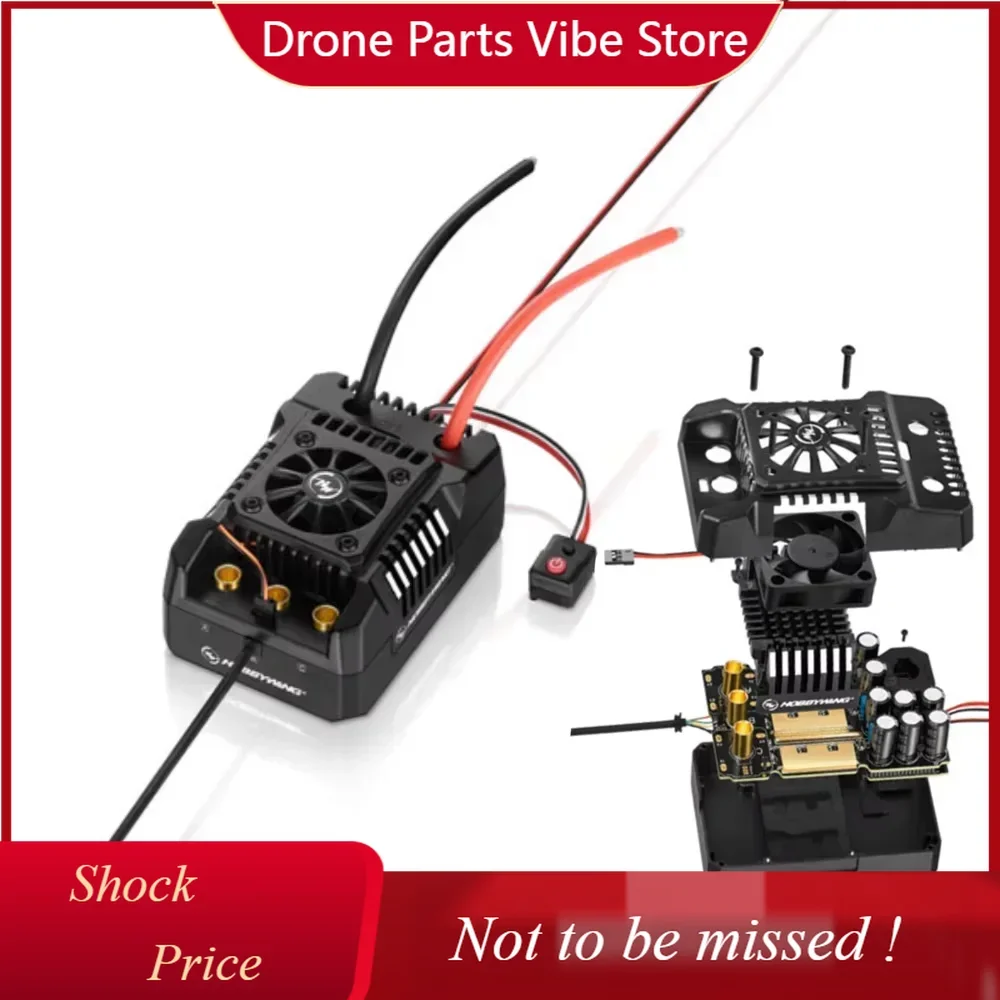 

DP Hobbywing EZRUN MAX4 HV 300A 6-12S Brushless ESC 70125SD KV560 8-12S 4 Pole Brushless Sensored Motor Combo For 1/5 RC Trucks