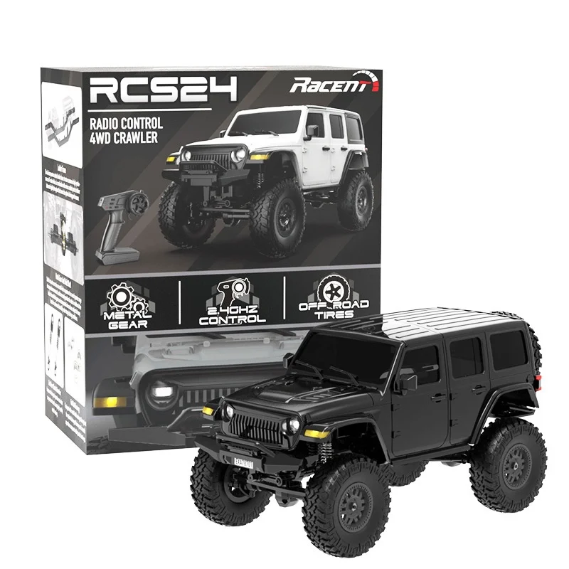 

2.4g Full Proportional Remote Control 1:24 Professional Four-Wheel Drive Powerful All Terrain Off-Road Climbing Vehicle Model