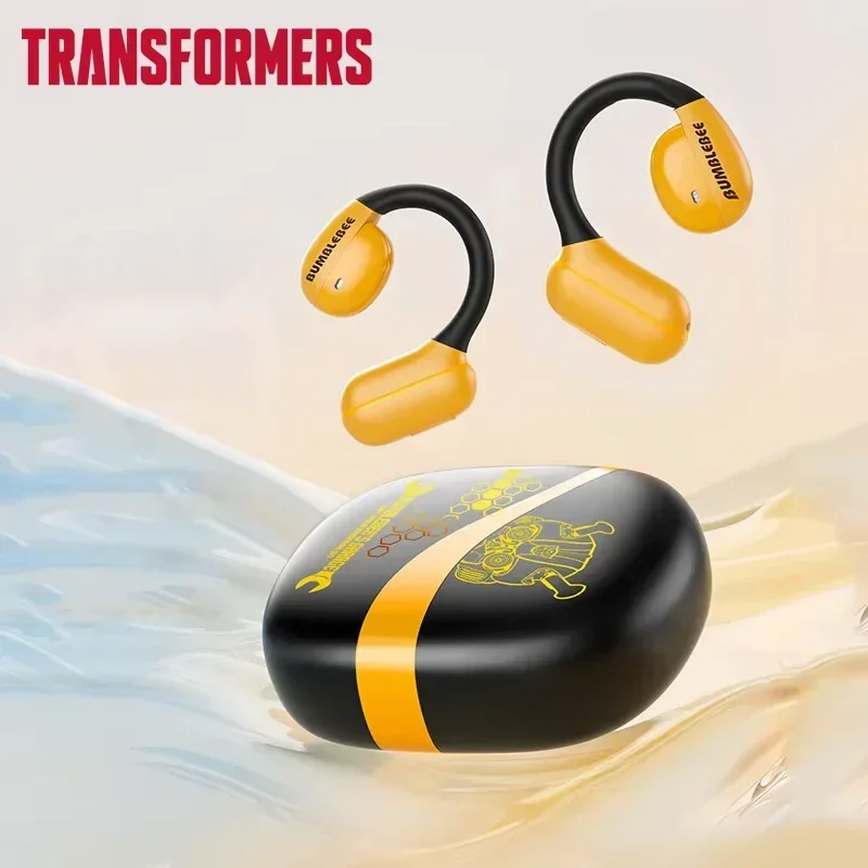 

TRANSFORMERS Bluetooth Ear Hook Sport Earphones Touch Control Bone Conduction Headsets Low Latency Gaming HD Call Earbuds TF-T21