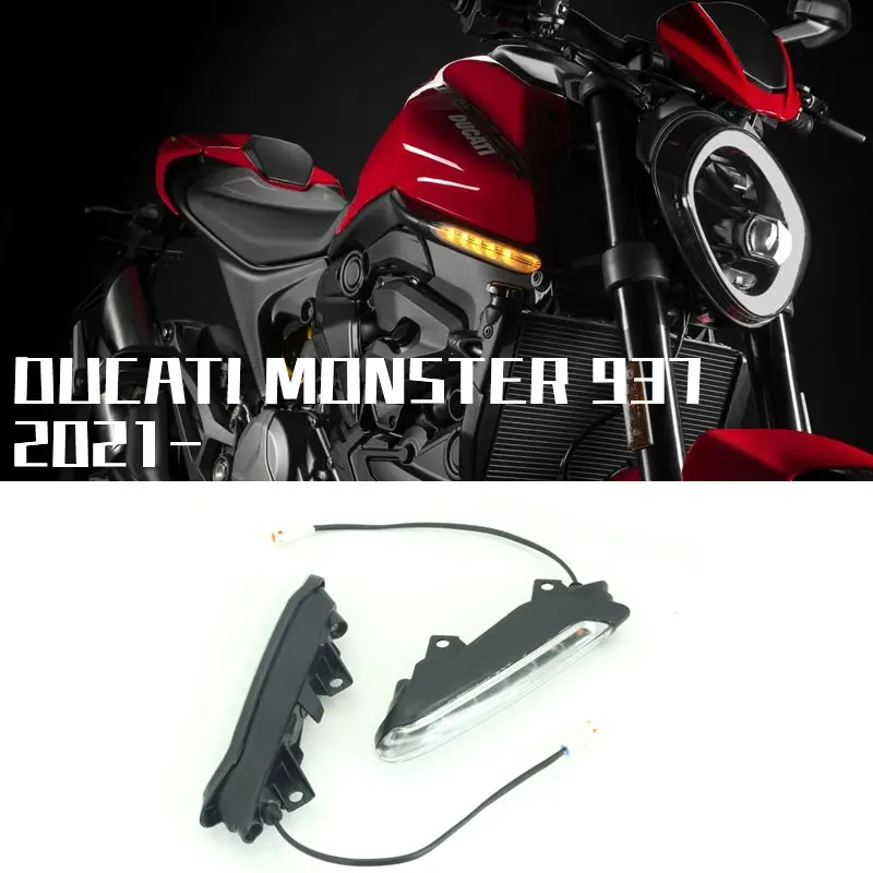 Motorcycle LED Turn Signal Light Day and Night Indicator For Ducati Monster 950 MONSTER monster 937 2021 2022 2023 Warning Light