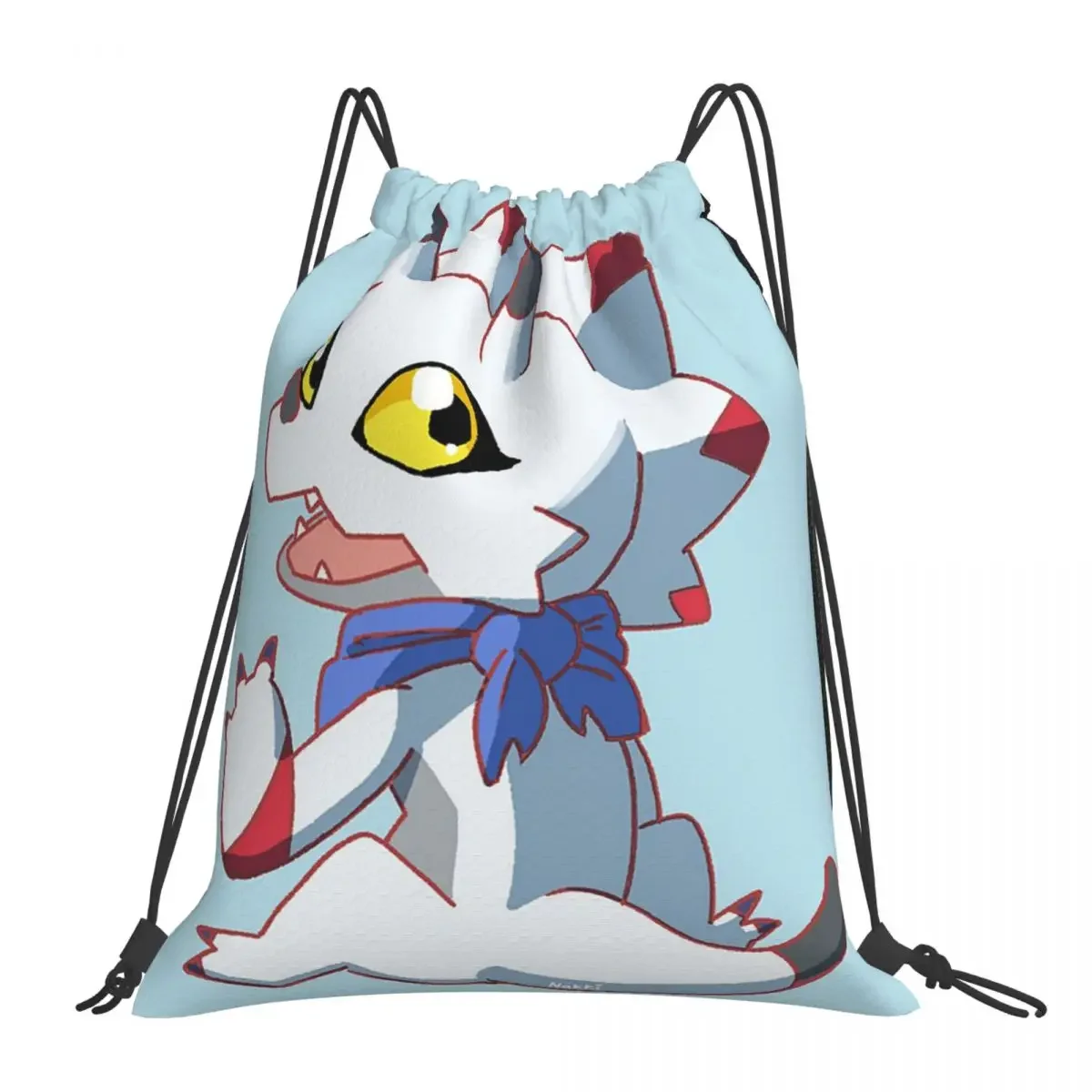 Sac à dos Digimon Gammamon pour étudiants, sacs de proximité portables décontractés, sac à livres de proximité Wstring Bundle Pocket SunOfficiBag pour les voyages