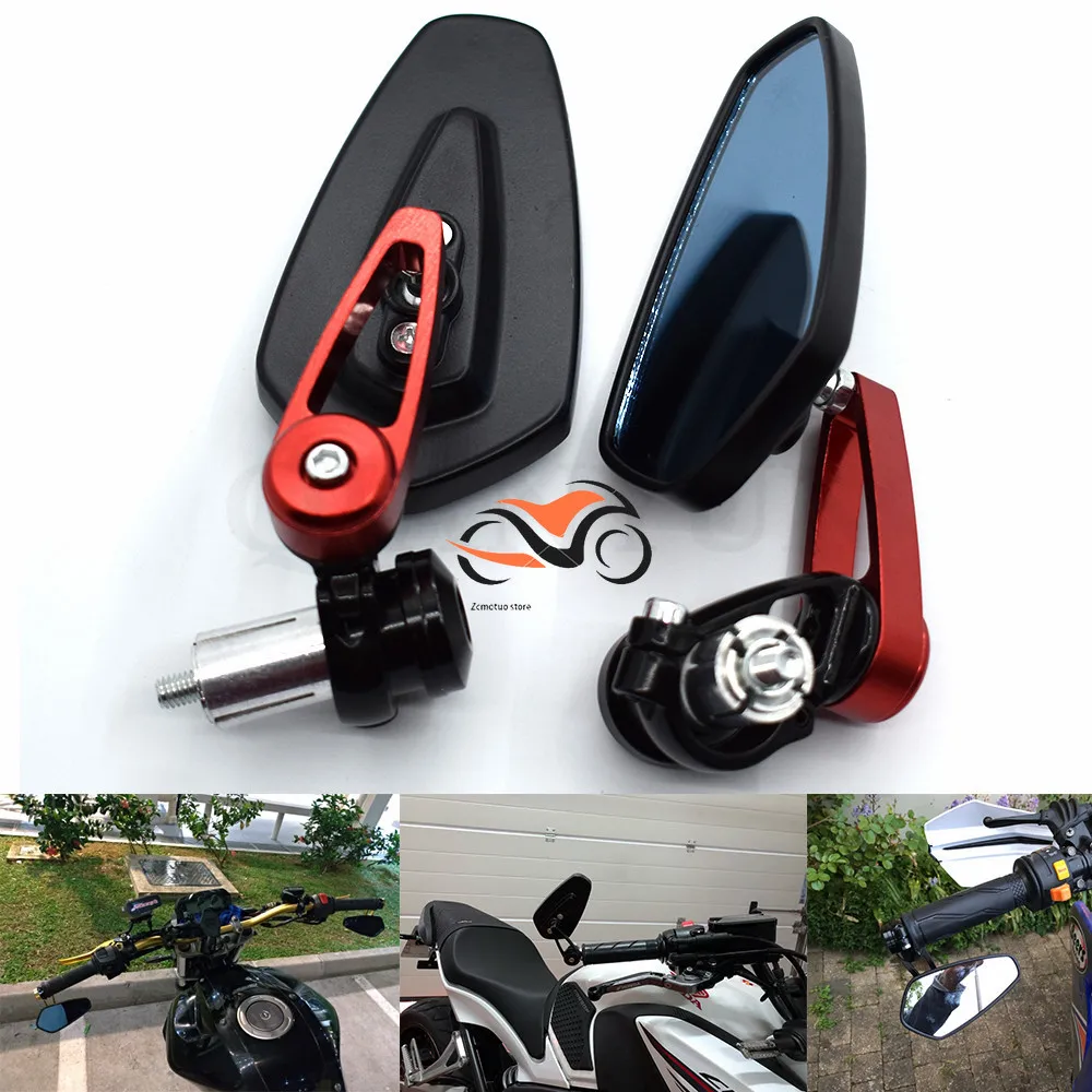 

for Handlebar grips Rearview Side Mirror Motorcycle Mirror for kawasaki suzuki honda yamaha KTM Ducati BMW Aprilia Triumph