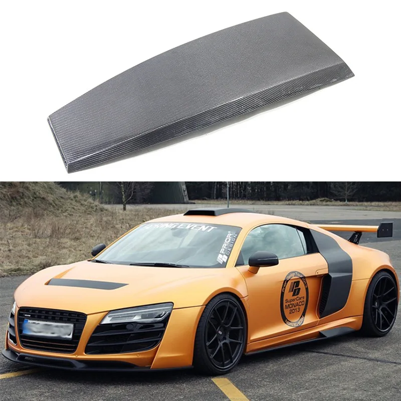 

Suitable for 08-14 Audi R8 V10 modified carbon fiber roof trend appearance decoration air inlet upgrade