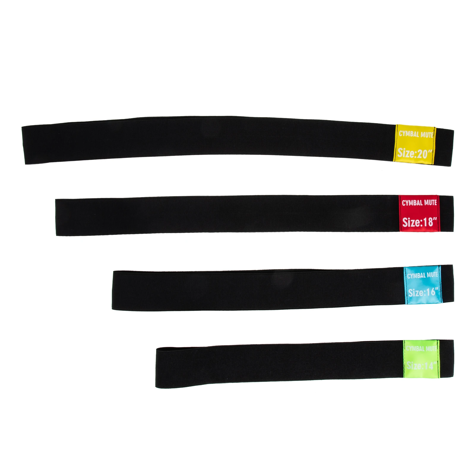 

4pcs Cymbal Mute Belt Drum Practice Pad Strong Foldable Noise Reduction Elastic Silent Accessory Portable Hi-Hat Parts
