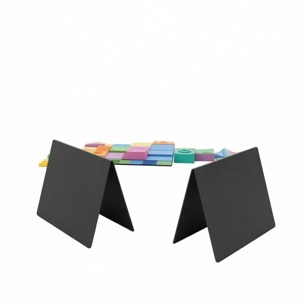 Matte Black Erasable Sign V Shape Table Blackboard Double Sided Message Board For Office Shop Counter Decoration