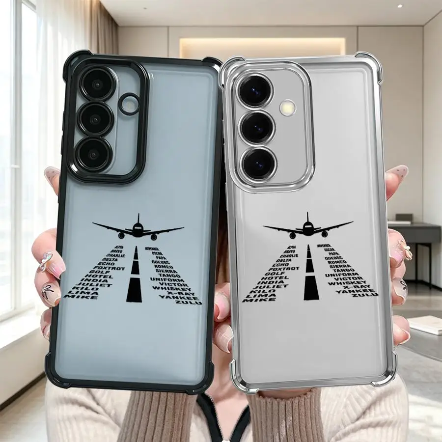 Phone Cover Case for Samsung Galaxy A35 A36 A16 A15 A21s A37 A26 A27 A13 A57 A24 A25 A33 A52 A17 Airport Runway
