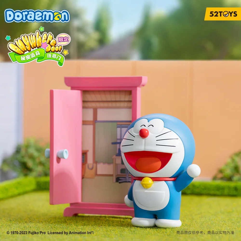 52TOYS Doraemon Anywhere Door, Collectible Action Figure，Height: 3.14inch/8cm