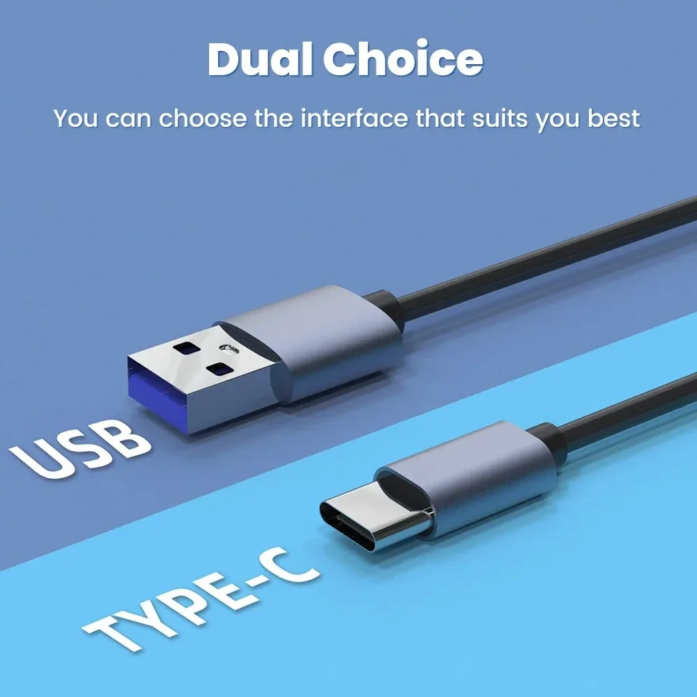 6-in-1 USB2.0/TYPE-C multifunction card reader SD/TF/XD/CF/M2 memory card adapter, suitable for data transfer and more.