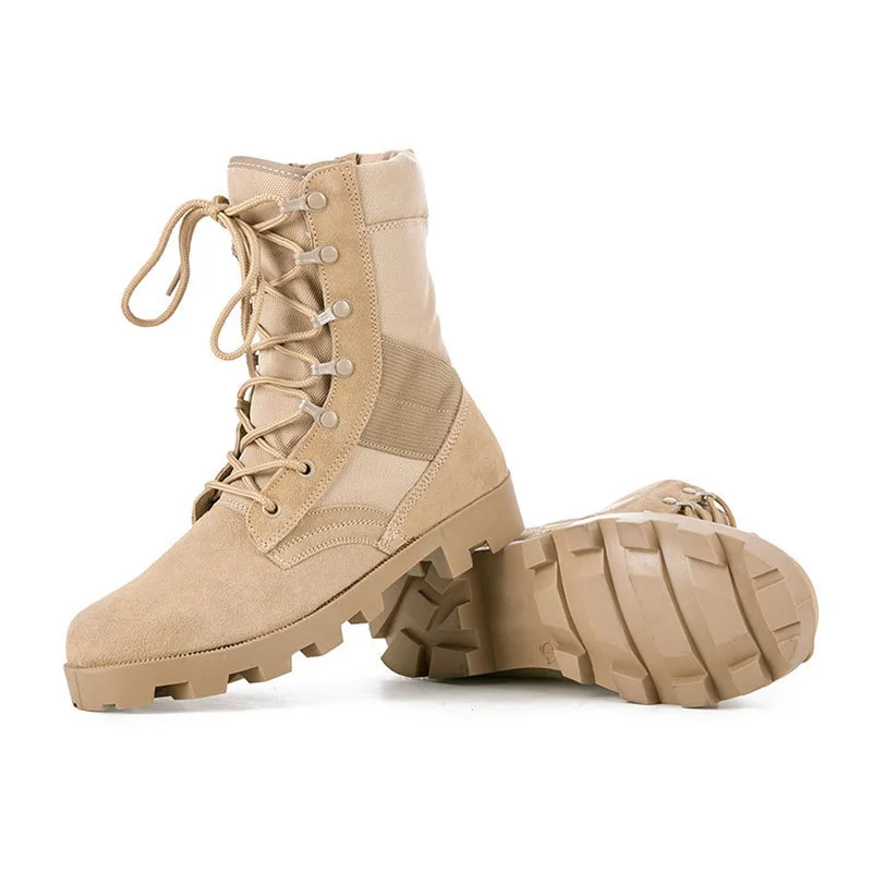 Botas de camuflaje para hombre, calzado de alta calidad, color verde, ideal para senderismo al aire libre, desierto, Panamá, 2024