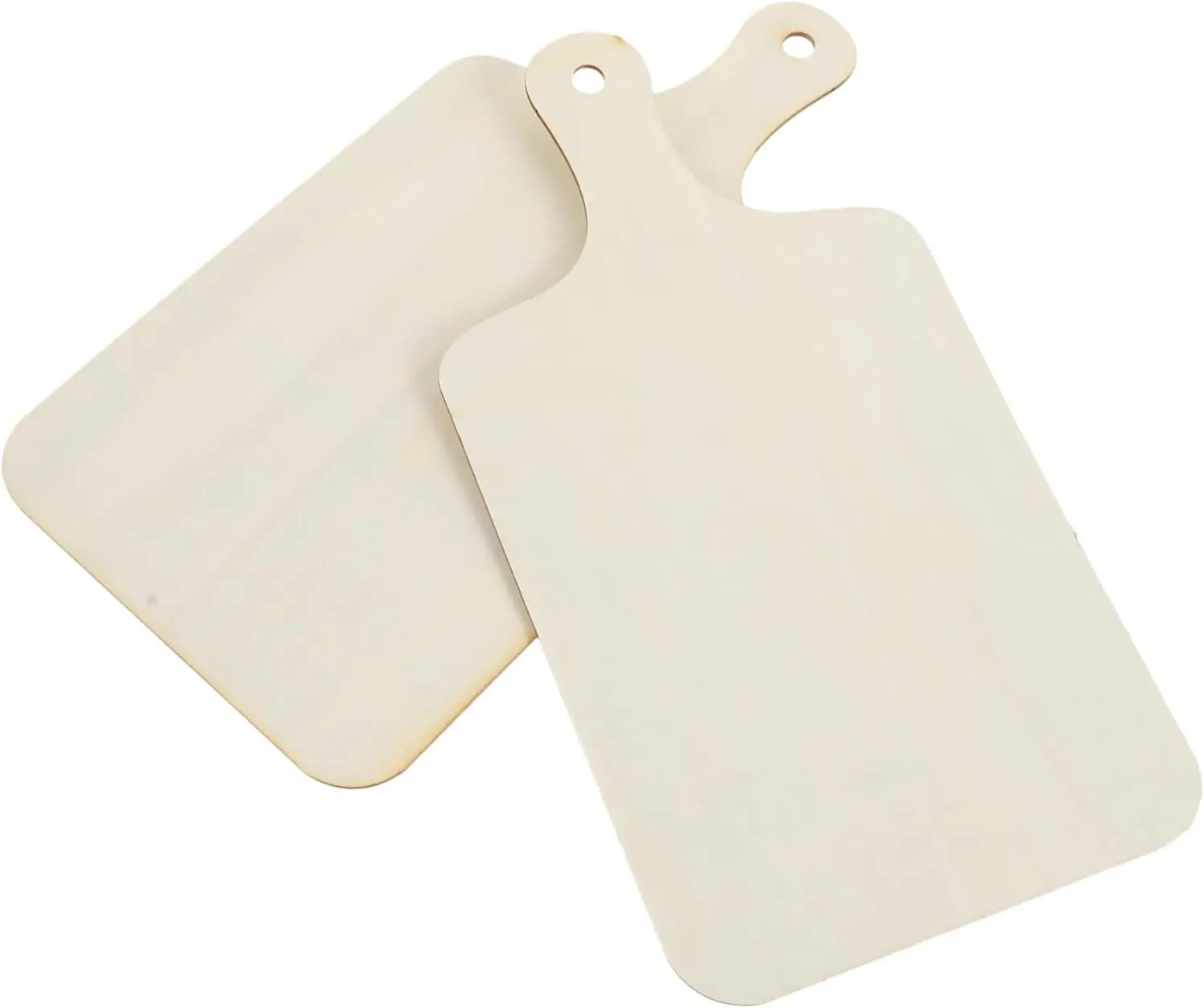 1pc Mini Wooden Cutting Board with Handle DIY Crafting Tray for Home Decoration Smooth Surface BreadBoard for Placemats Cup Mats