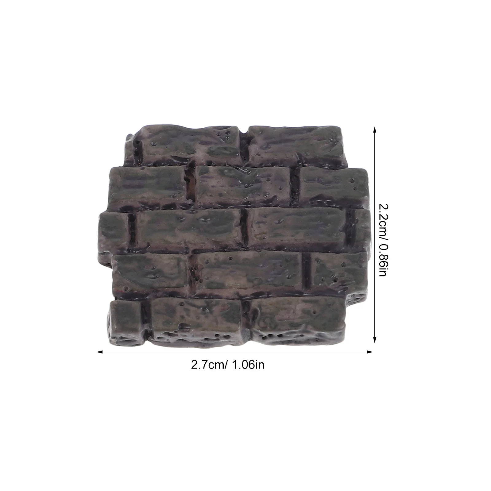 10 pçs tijolos em miniatura textura realista para diy artesanato modelos arquitetônicos jardim de fadas micro paisagem acessórios