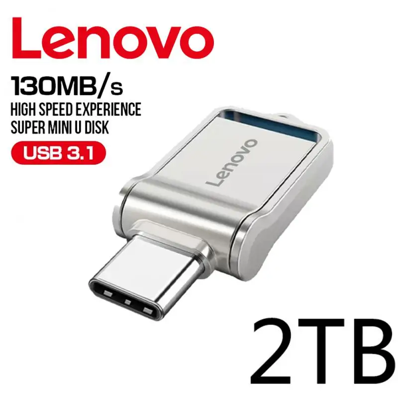 Lenovo Flash Drives 2TB Usb 3.1 Mini High Speed Metal Pendrive 1TB 128GB Stick Portable Drive Waterproof Memoria Storage U Disk