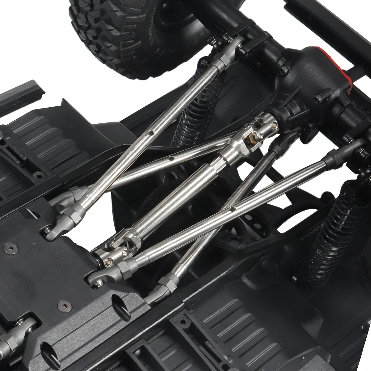 Albero di trasmissione in acciaio per impieghi gravosi da 5mm albero di trasmissione universale per 1/10 RC Crawler Car TRX4 Capra SCX10 D90 Element