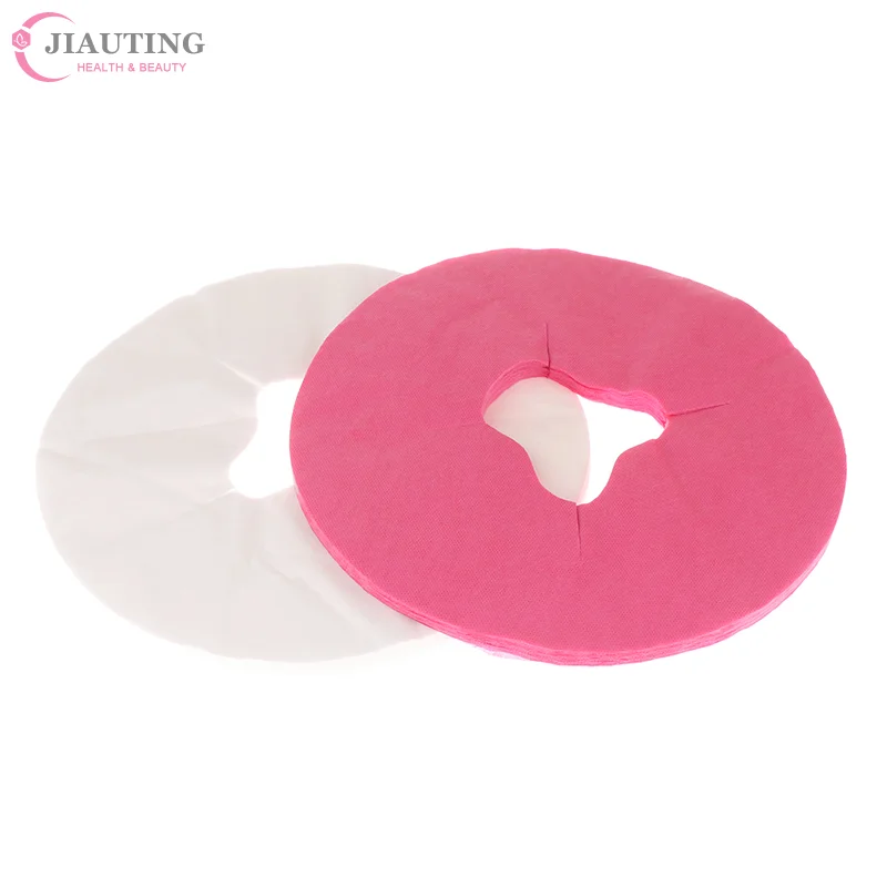 

100 шт. одноразовых бумажных чехлов для подушек-подставок для лица для массажных и спа-салонов