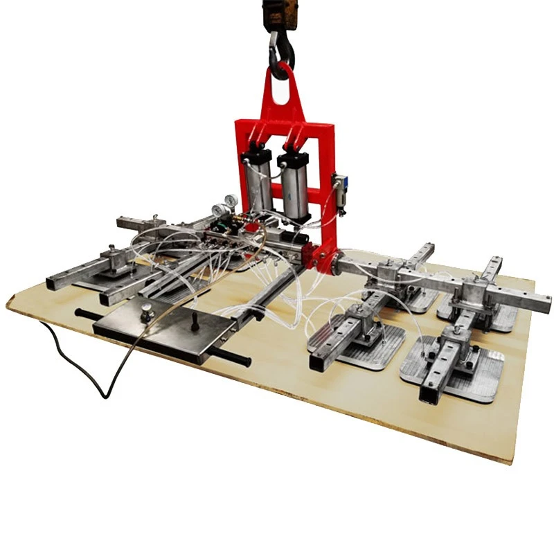 Vacuum suction crane slate cutting and feeding machine