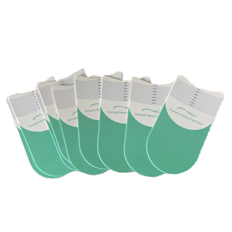 5/10PCS Eyelash Length Measuring Ruler Portable Eyebrow Soft Plastic Ruler Makeup Tool Eyelash Extension Growth Accessory