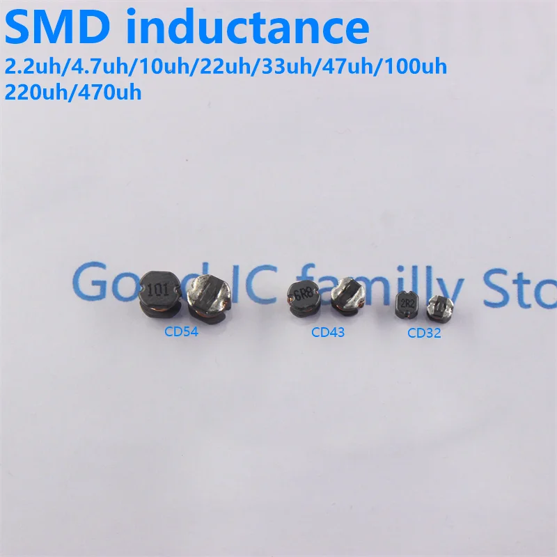 

CD54 CD43 CD32 Силовой индуктор SMD 5x5 мм 4x4 мм 3x3 мм 4R7 100 150 221 471 220 4.7UH 10UH 15UH 22UH 33UH 47UH 68UH 100UH 330UH