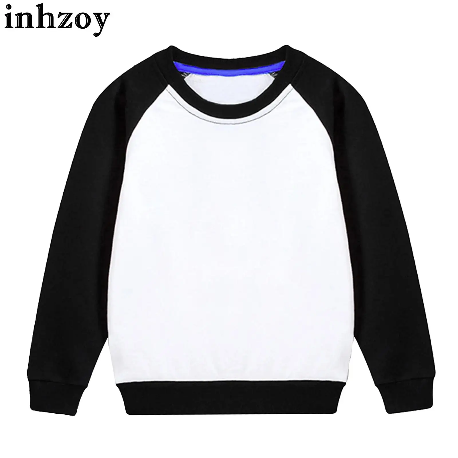 

Kids Boys Girls Fashion Classic Color Block Sweatshirt Children Casual Round Neck Long Sleeve Pullover Tops Workout Sports Top