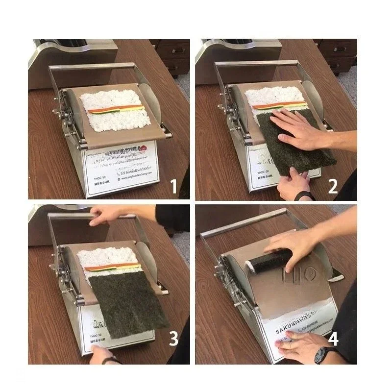 

Sushi Roll Making Machine Tabletop Sushi Forming Roller Maker Commercial Manual Seaweed Rice Ball Machines Premium