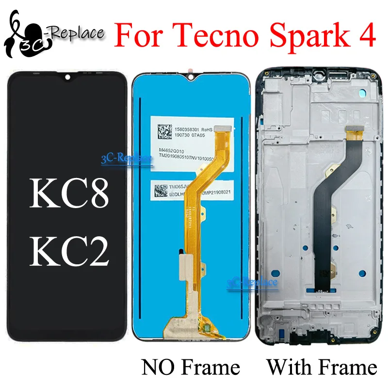 استبدال شاشة لمس LCD بحجم 6.52 بوصة لجهاز Tecno Spark 4 KC2j – تقييم شامل ونصائح عملية