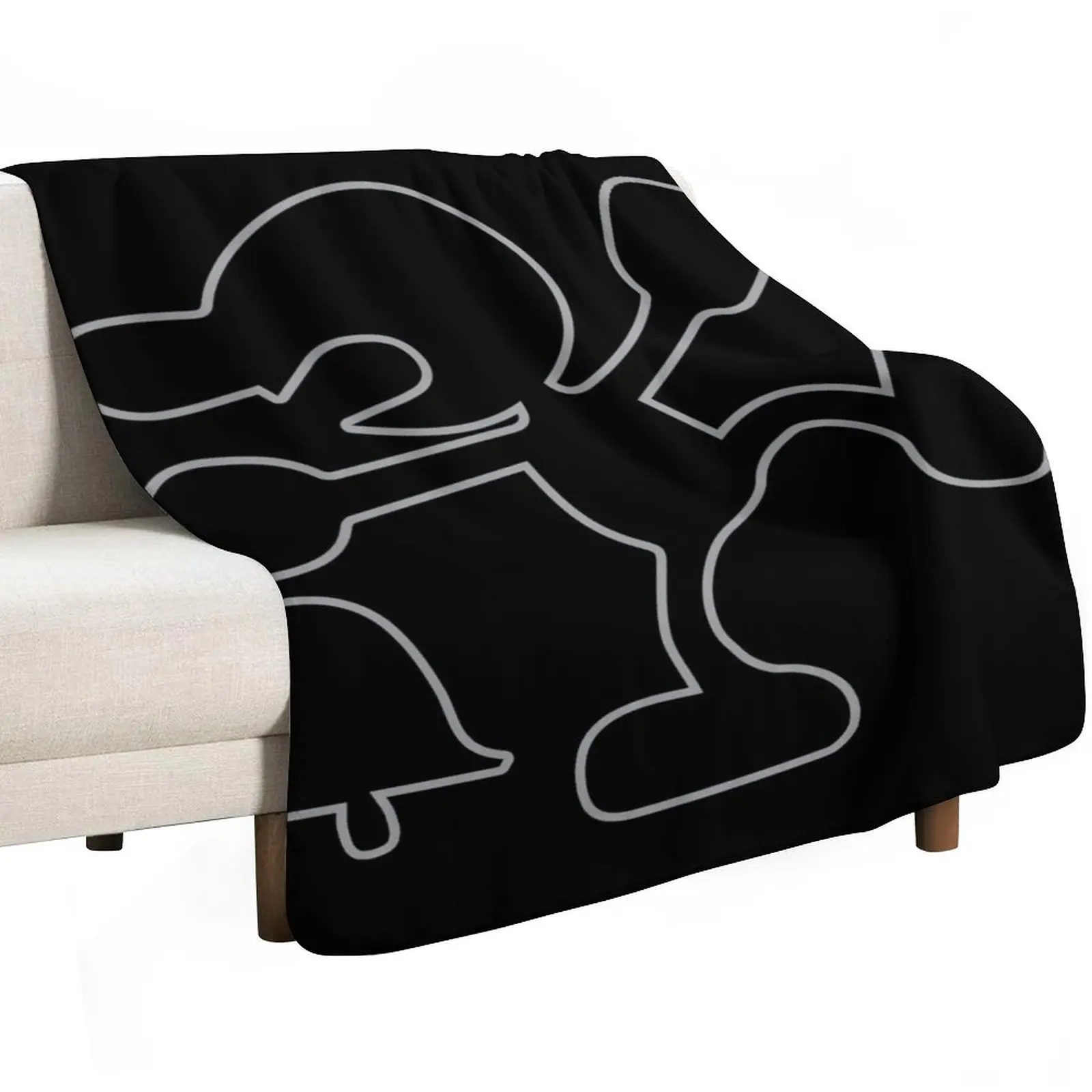 Mr Game & Watch Throw Blanket halloween Travel Blankets Sofas Of Decoration Sofas Flannels Decorative Throw Blankets