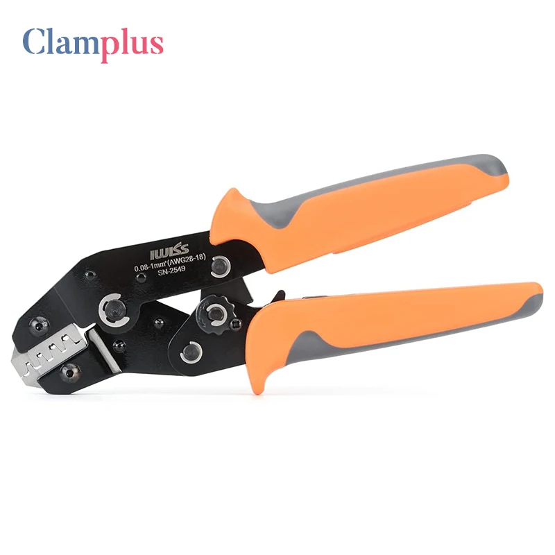 

SN-2549 Ratchet Crimping Plier Terminal Electrician JST Calmp Tools Hand Crimper Tools Range 0.08-1.0mm² (AWG: 28-18)