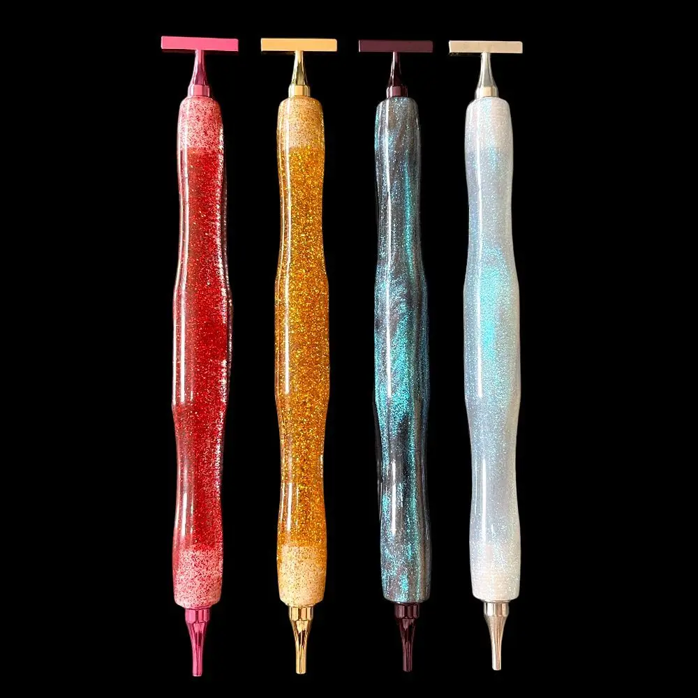 Starry Sky Diamond Painting Pen Threaded Dot Drill Tool Multifunctional Metal Screw Thread Tips Diamond Embroidery Accessories