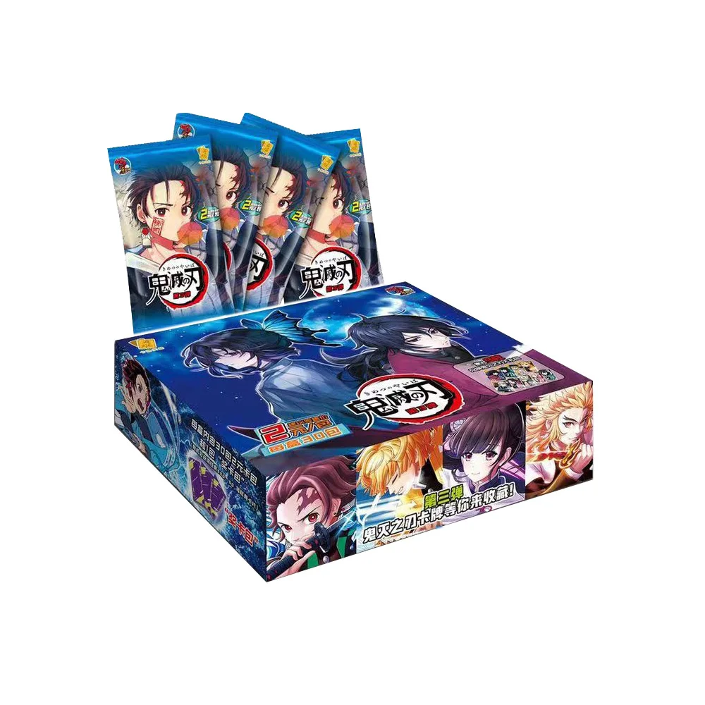 Out Of Print Demon Slayer Collection Card TCG Anime Booster Pack Box Kamado Nezuko Rare Board Game Kids Birthday Toy Gift