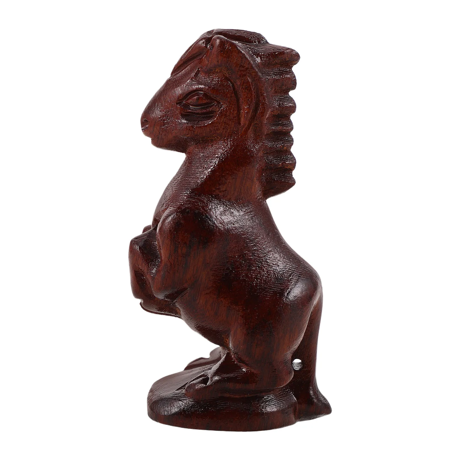 

Zodiac Horse Wooden Sculpture Handcrafted Smooth Finish Compact Desk Decoration Feng Shui Good Luck 2026 Horse Wood Decor
