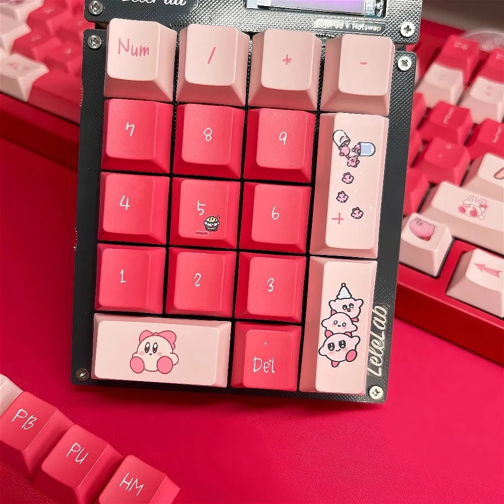 Cute PBT Spherical Keycaps for Mechanical Keyboard, Custom Cherry MX Compatible Keycap Set, Kawaii Profile
