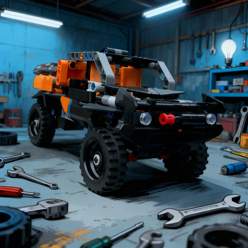 

243 детали MOC Bronco DR Desert Racer: Техническая модель для сборки, конструктор, рождественский подарок, игрушка для детей