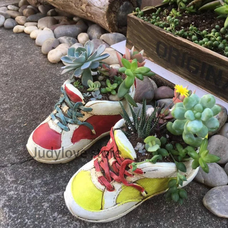 

Shoe Shape Cement Flower Pot Silicone Mold Succulent Planters Concrete Pot Cement Mold Candle Vessel Cup Molds DIY Home Decor