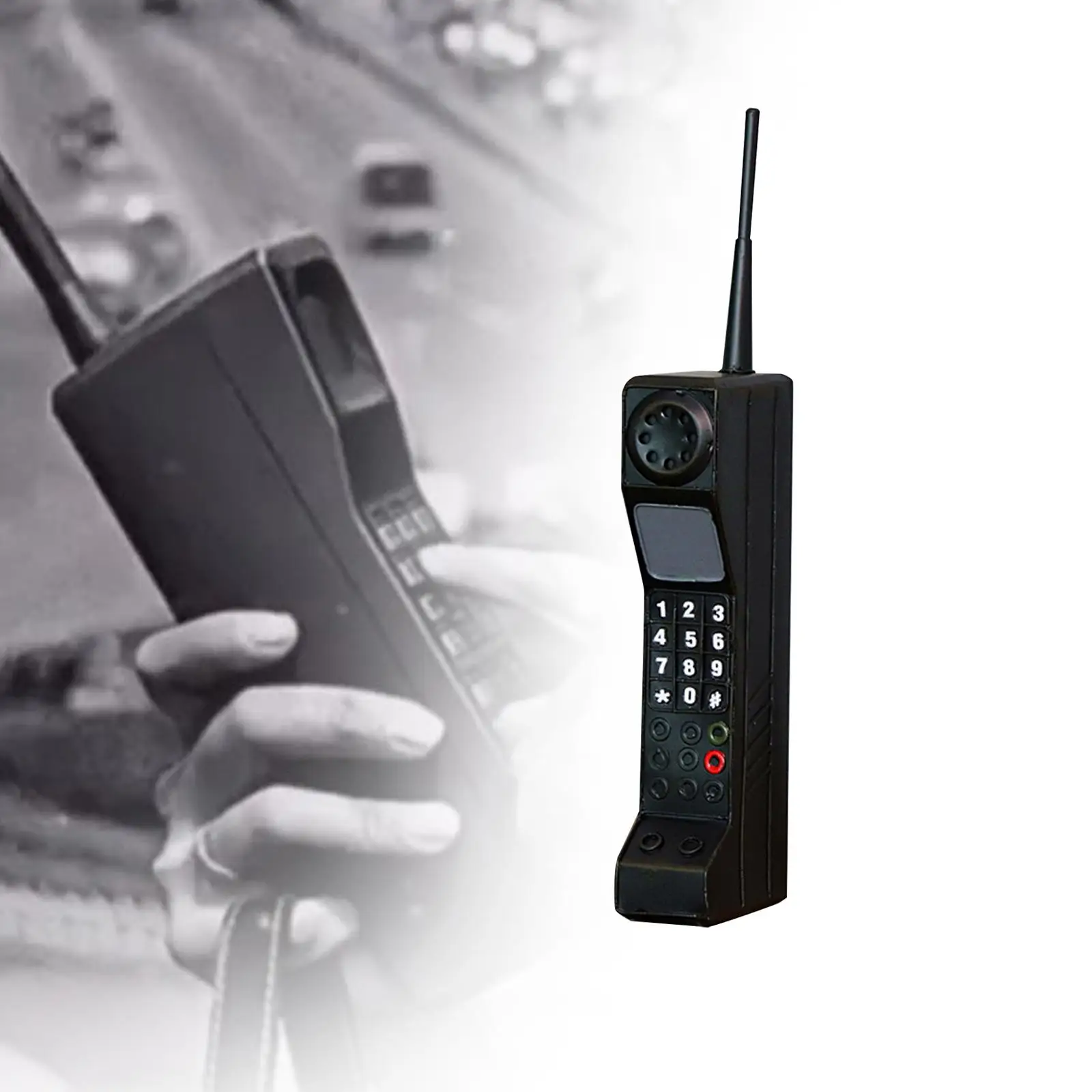 الطراز القديم هاتف محمول نموذج هدية 80S 90S الطراز القديم نموذج الهاتف الخليوي للحزب غرفة المعيشة سطح المكتب المنزل هالوين #4