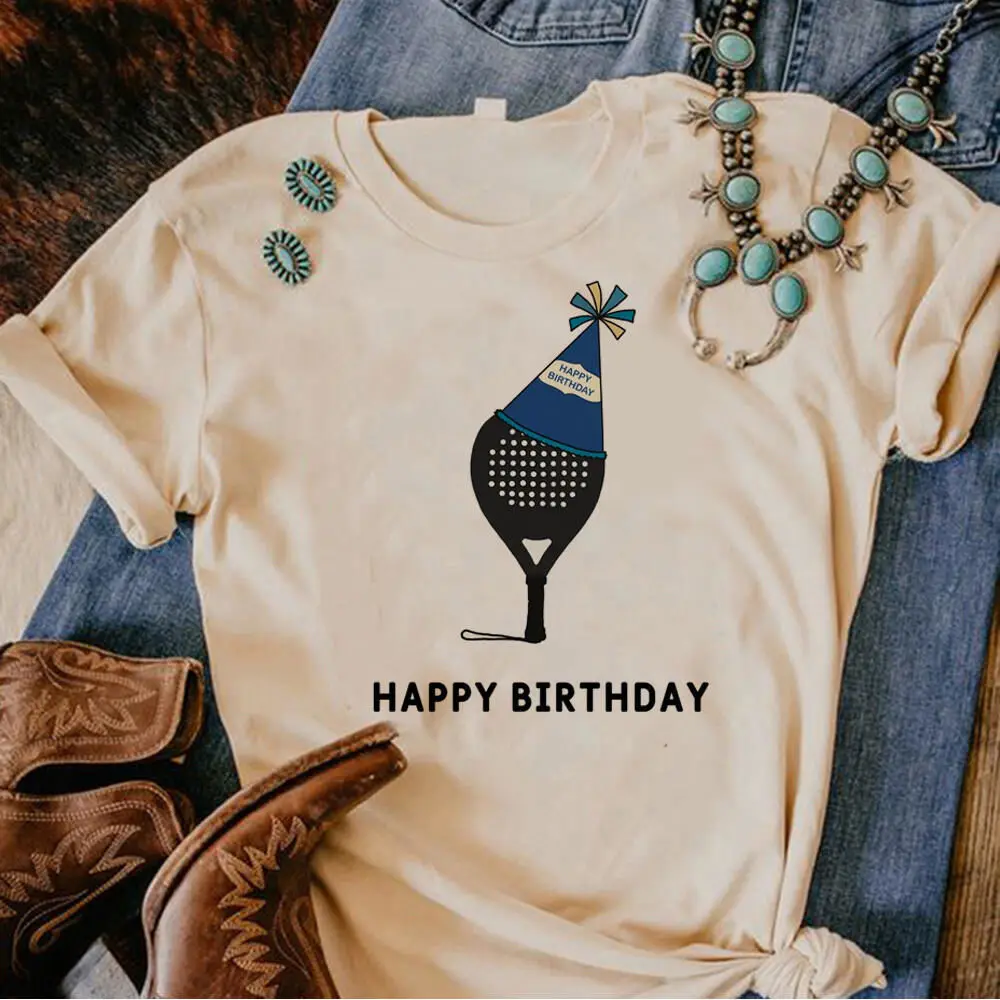 Padel top tees female Digital Vintage Pop Culture graphic kawaii Trendy t shirt Comfortable women Gothic Digital University