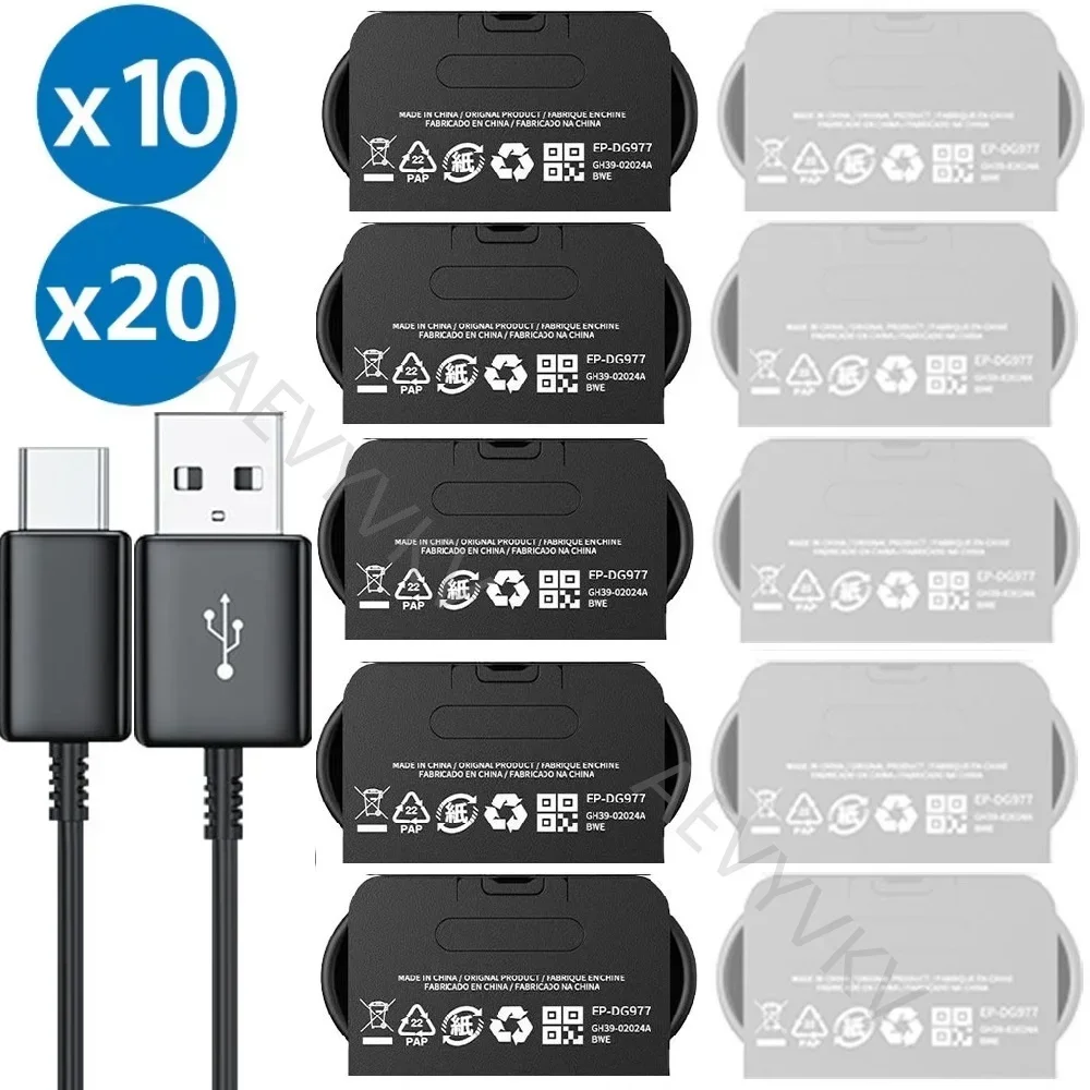 10/20 قطعة 1 متر 3ft 2 متر 6ft سريع شحن سريع نوع c USb C كابلات كابلات لسامسونج غالاكسي S10 S20 S22 S23 نوت 10 A90 A80 A70