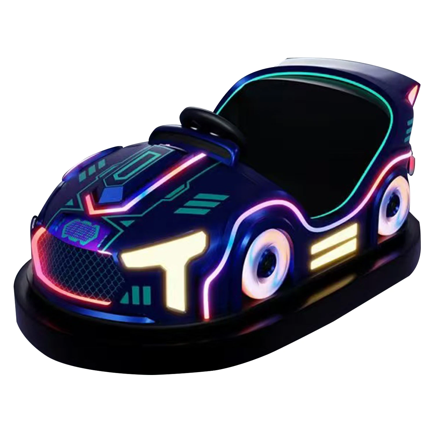 Theme Park Amusement Facilities Electric Bumper Cars. Attractions Cool Lighting Electric Bumper Cars For Adults/children.