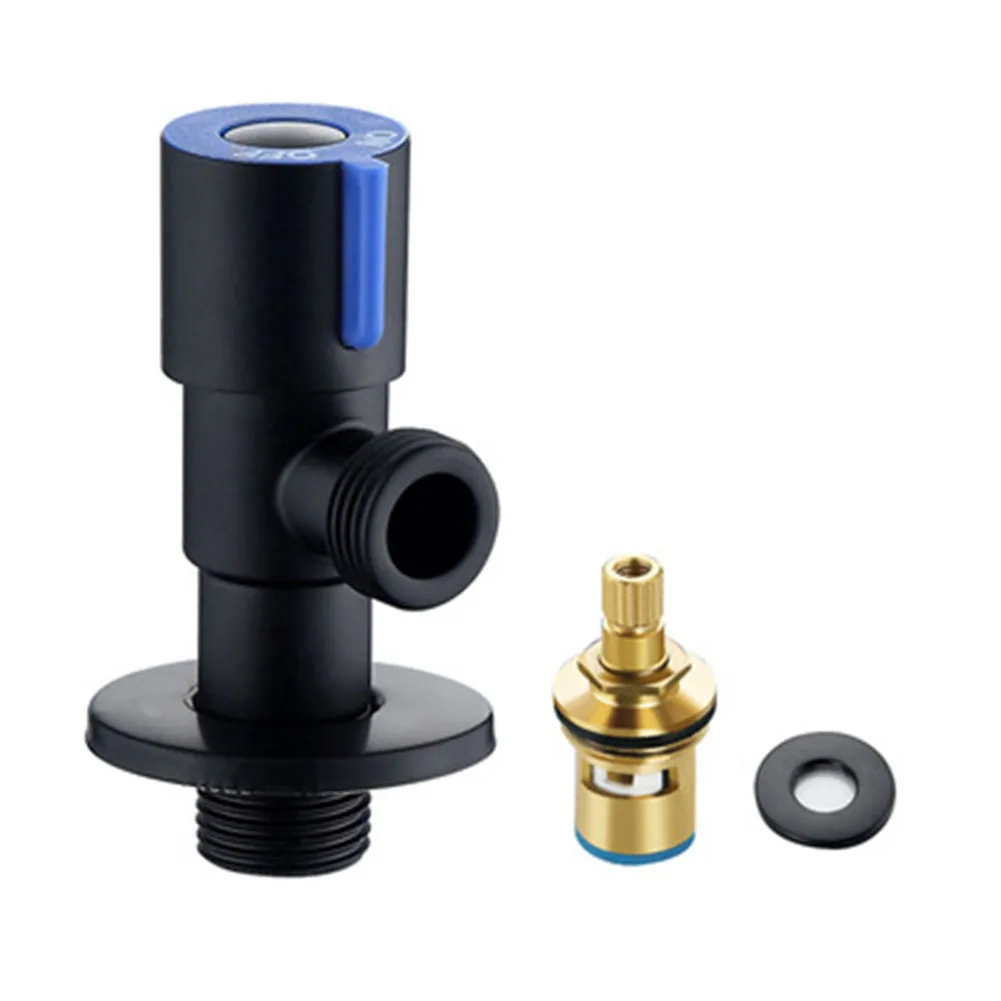 Valve Angle Valve 90*35mm Adjustable Water Temperature Brass Ceramic Spool G1/2 Smooth G1/2 High Quality Practical