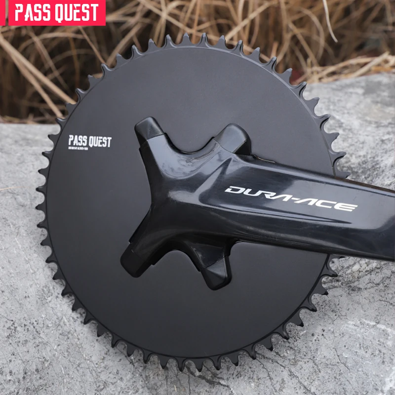 

PASS QUEST 110bcd 1X System Road Bike Gravel Chainring for R7000 R8000 R9100 R7100 R8100 R9200 crank 9/10/11/12 speed Chain