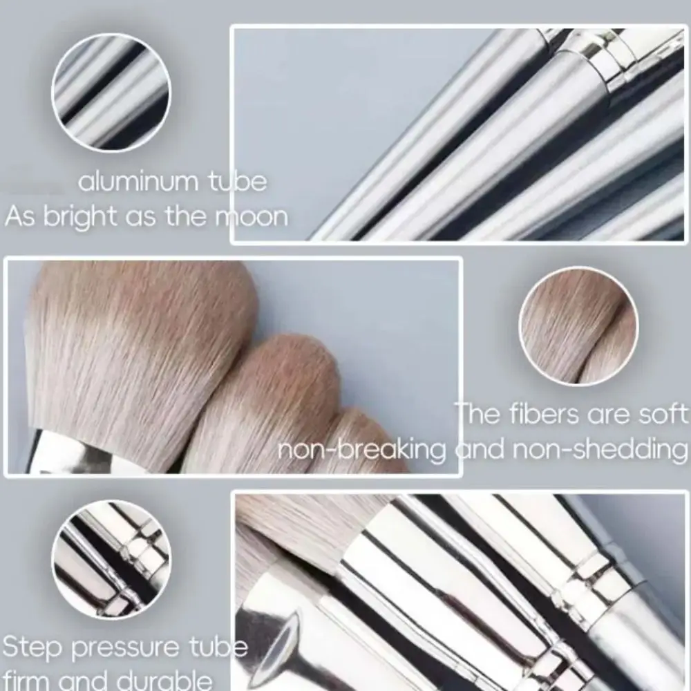 14 Pz/set Nuovo Evidenziatore Set di Pennelli per Trucco Contouring Pennello per Fard Grigio Soffici Disegna Sopracciglia Pennello per Ombretto Strumento di Bellezza Delle Donne
