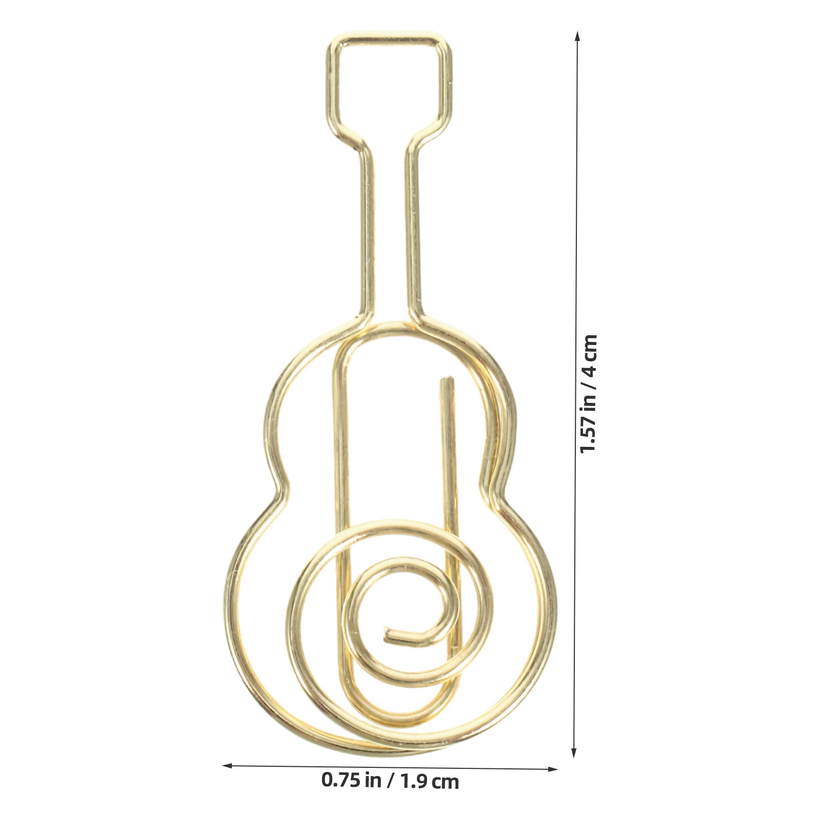 

50pcs Mini Metal Paper Clips Fun Shaped Office Home Decorative Clips For Notebooks Greeting Cards Scrapbooks Violin