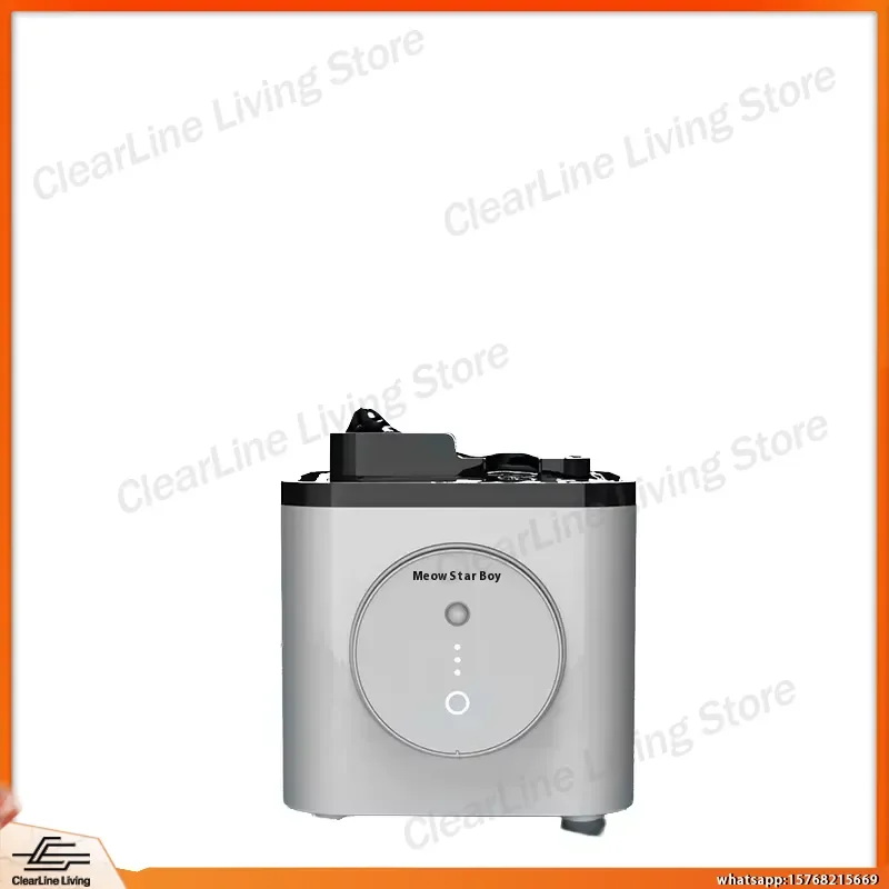 Automatic Pet Feeder with Timer LCD Display Smart Gravity Water Dispenser for Cats Dogs Battery Operated Desktop Pet Food
