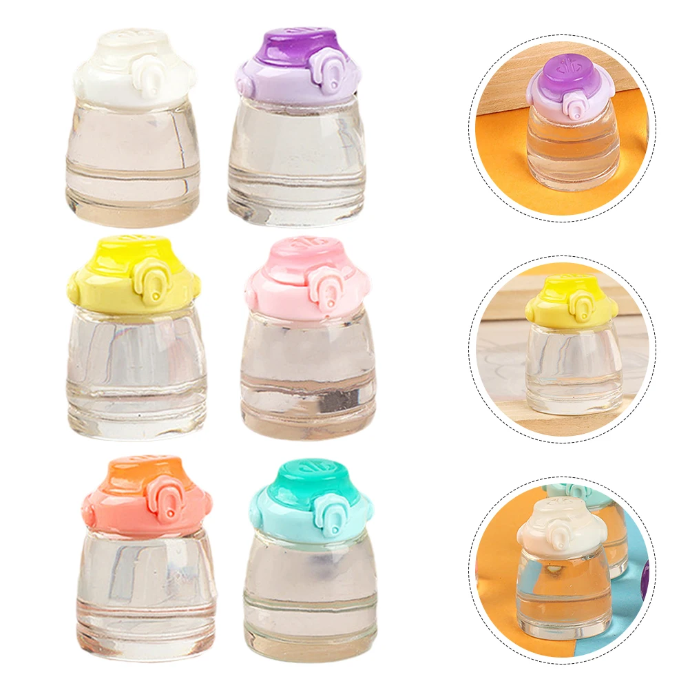 

12 Pcs Simulated Belly Cup Mini Water Bottle Model Decorations Resin Decorative Bottles
