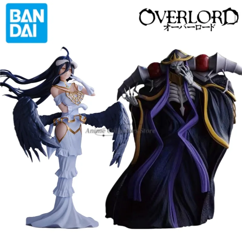 

In Stock Original BANDAI Genuine BANPRESTO OVERLORD Ainz Ooal Gown Albedo Anime Figures Toys Collectible Model Ornaments
